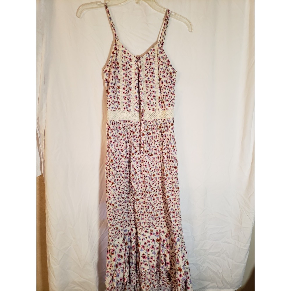 Women's Japna Sleeveless Floral High Low Sundress Size S